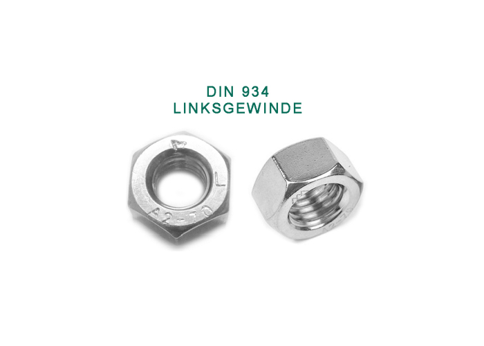 DIN 934 Linksgewinde