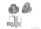 Preview: 10 pcs DIN 466 M10 AISI 303  Knurled thumb nuts, high type steinless steel A1