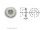Preview: 50 pcs DIN 125 for M2 Washers Polyamide /Plastics white