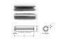 Preview: 1000 pcs ISO 8752 - 3x4 A1 DIN 1481 Slotted spring dowel pins, heavy type,  stainless steel 1.4310