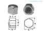 Preview: 10 pcs DIN 917 M3 A2 Hexagon cap nuts,  stainless steel