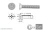 Preview: 50 pcs DIN 965 M3x4 A2 Countersunk head screws cross