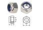 Preview: 500 Stk DIN 985 M2 A2 Sechskantmuttern, selbstsichernd, niedrige Form ISO 10511 Edelstahl