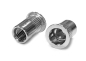 Preview: 25 pcs Rivet nuts M3x9 with CSK head, open type, knurled, stainless steel A2