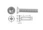 Preview: 1000 Stk ISO 14581 M2x3 A2 TX6 Senkschrauben mit Innensechsrund,  Edelstahl  ( ~ DIN 965 )