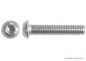 Preview: 10 Stk ISO 7380-1M8x12 A2 Flachkopfschrauben mit Innensechskant, Edelstahl