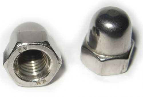 1 pcs Dome nuts  DIN 1587 A2 24 steinless steel