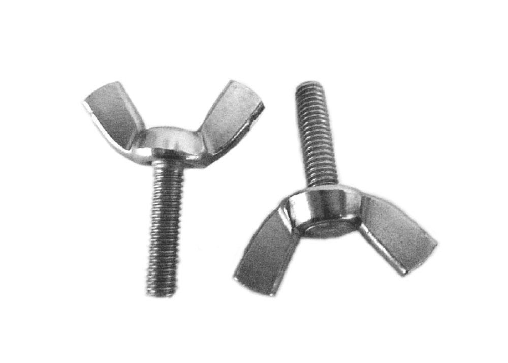 4 pcs DIN 316 M3x25 A2 Wing screws, American type (edged wings), stainless steel