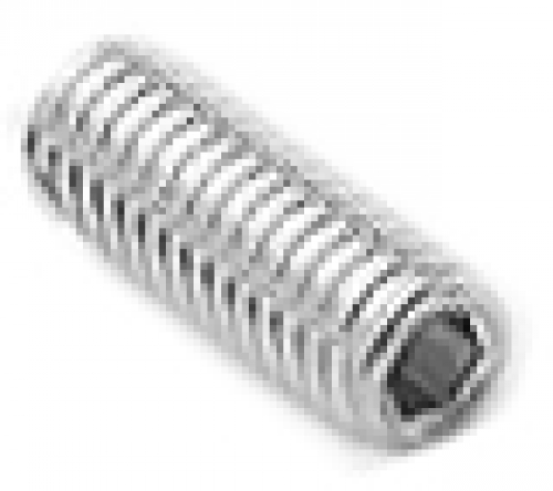 10 pcs DIN 913 M6x35 A2 Hexagon socket set screws flat point