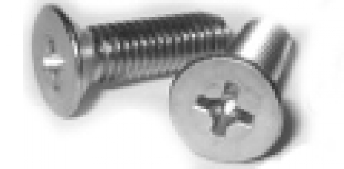 100 pcs DIN 965 M2,5x12 A2 Countersunk head screws cross stainless steel