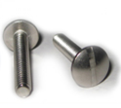 10 pcs Slotted screws mushroom head M6x10