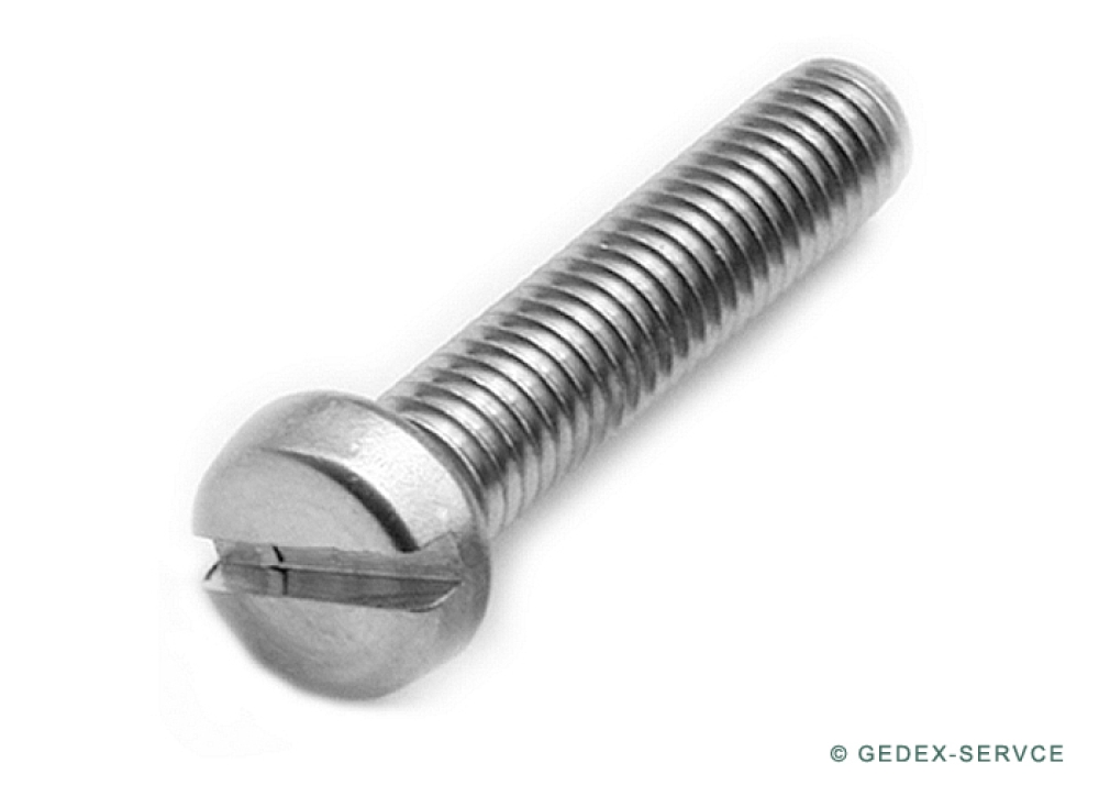10 pcs DIN 84 M5x45 A2 Slotted cheese head screws