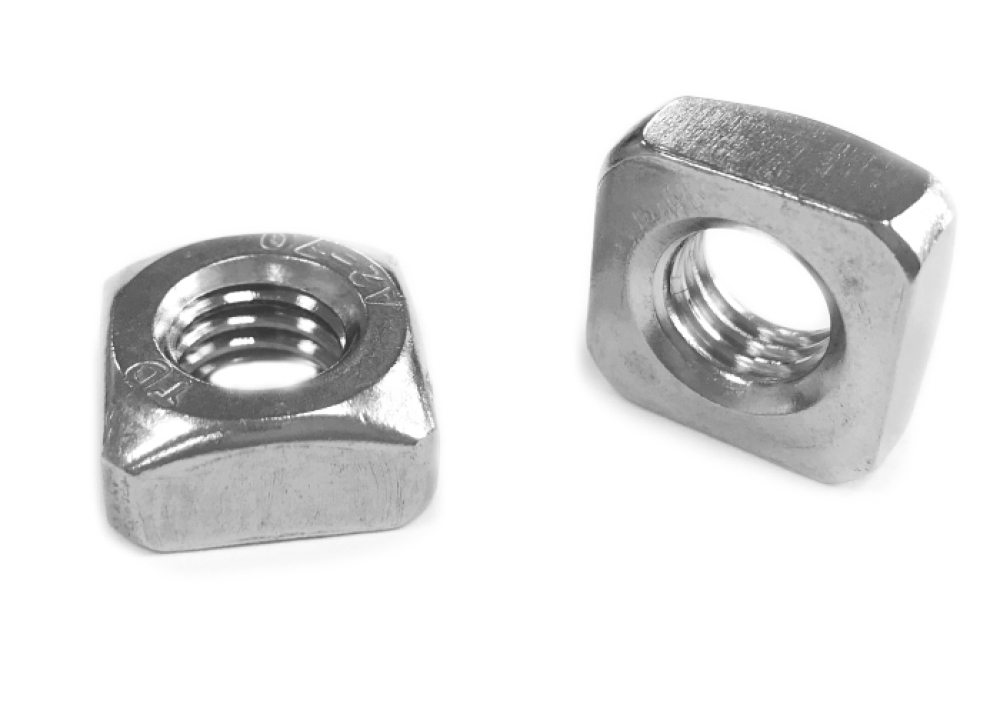 25 pcs DIN 557 M5 A2 Square thin nuts steinless steel