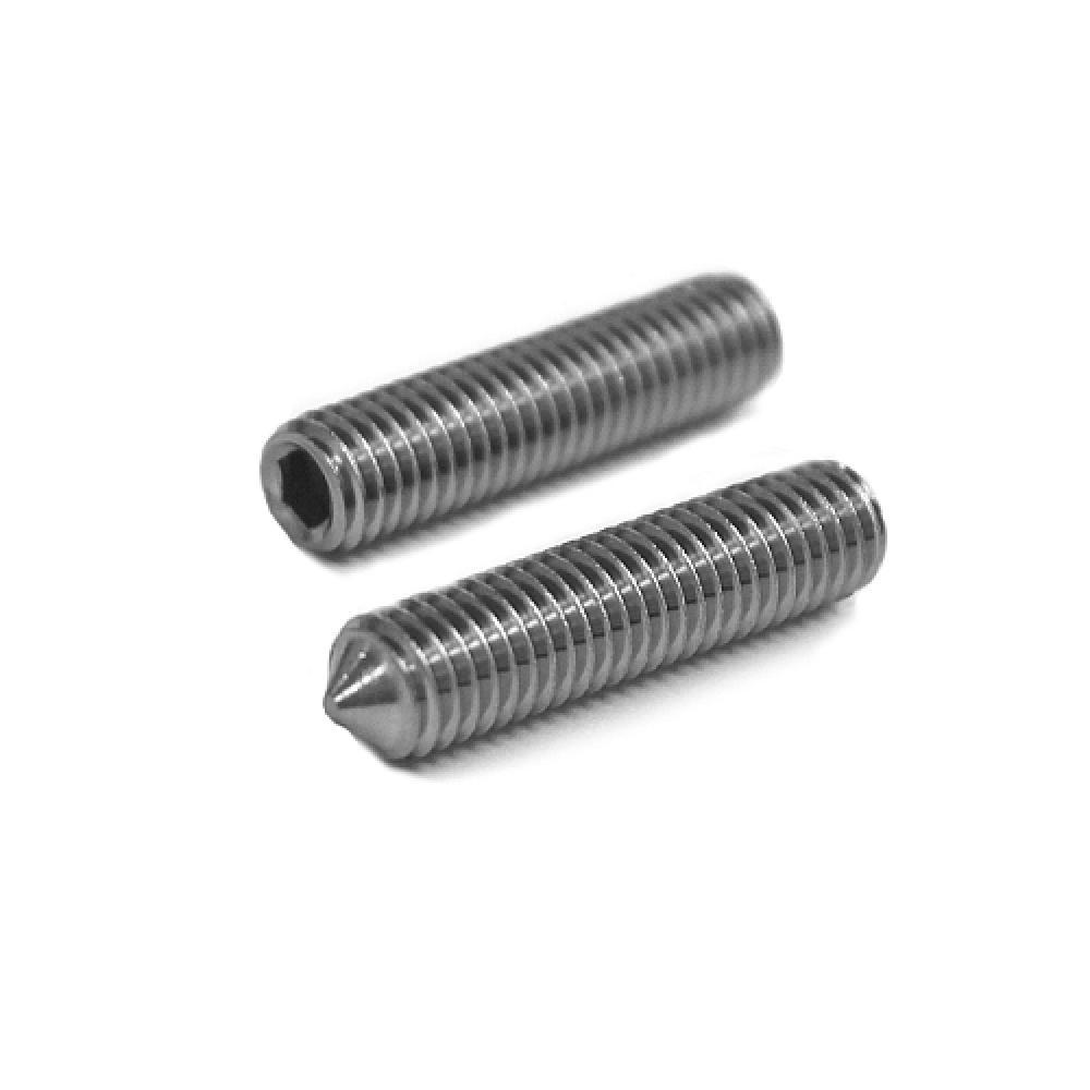 100 pcs ISO 4027 M2,5x8 A2 Hexagon socket set screws cone point, formerly DIN 914