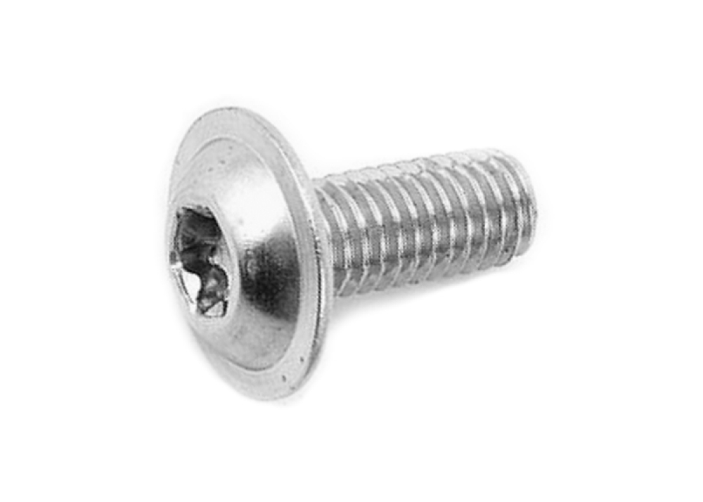 50 Stk ISO 7380-2 M3x6 TX10 A2 Flachrundkopfschrauben mit Flansch Innensechskant , Edelstahl