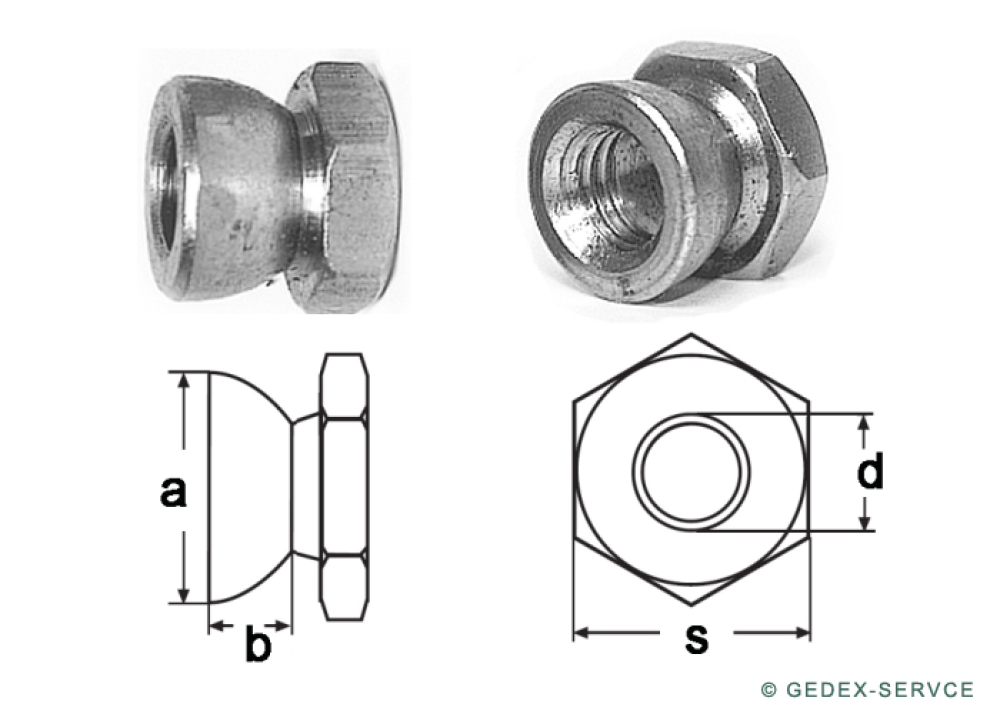 10 pcs breakaway nuts M 4 SW7 -  6-7 Nm  A2 stainless steel