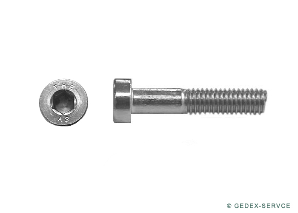 25 pcs DIN 7984 M3x22 A2 Hexagon socket low head stainless steel