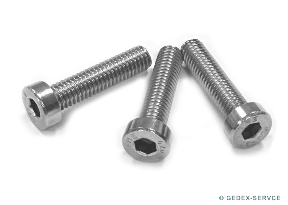 100 pcs DIN 7984 M3x6 A2 Hexagon socket low head stainless steel