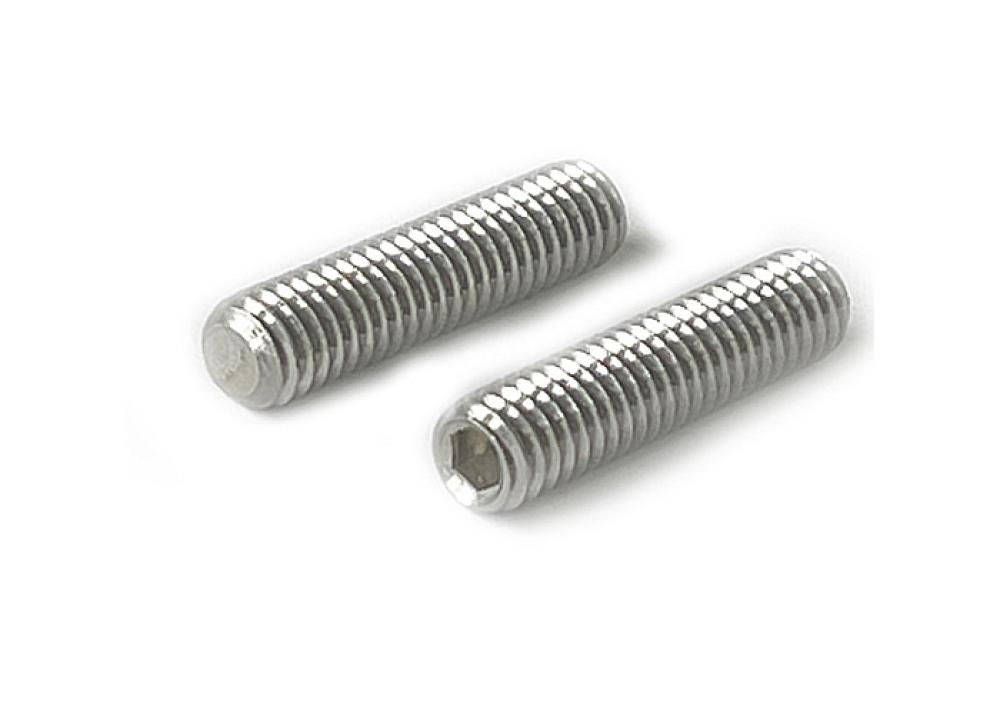 25 pcs DIN 913 M6x12 A2 Hexagon socket set screws w. flat point ISO 4026, stainless steel