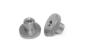 10 pcs DIN 466 M2,5 AISI 303  Knurled thumb nuts, high type steinless steel